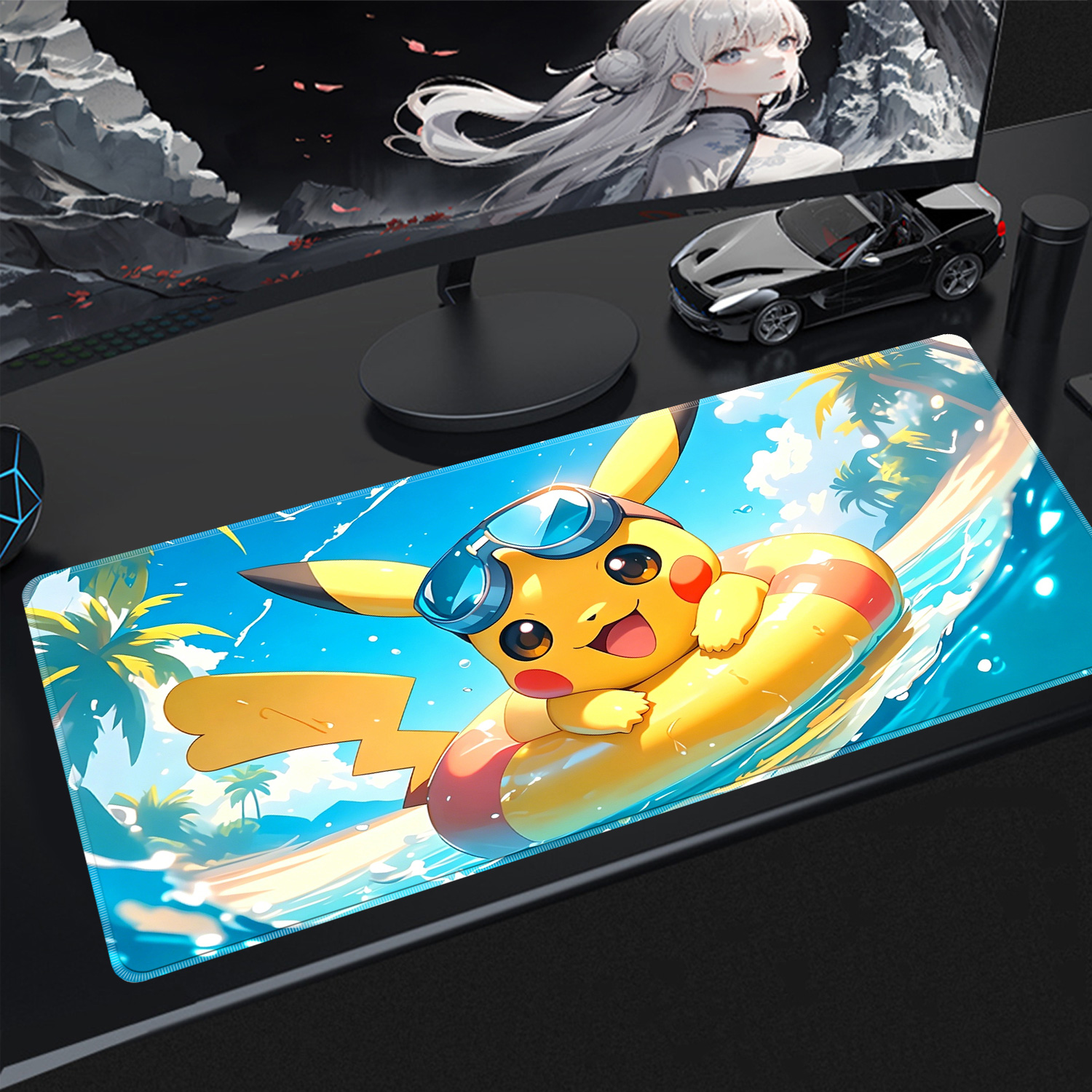 Gaming Keyboard He - Gaming Mouse Pad 900x400 PC Pokemon
