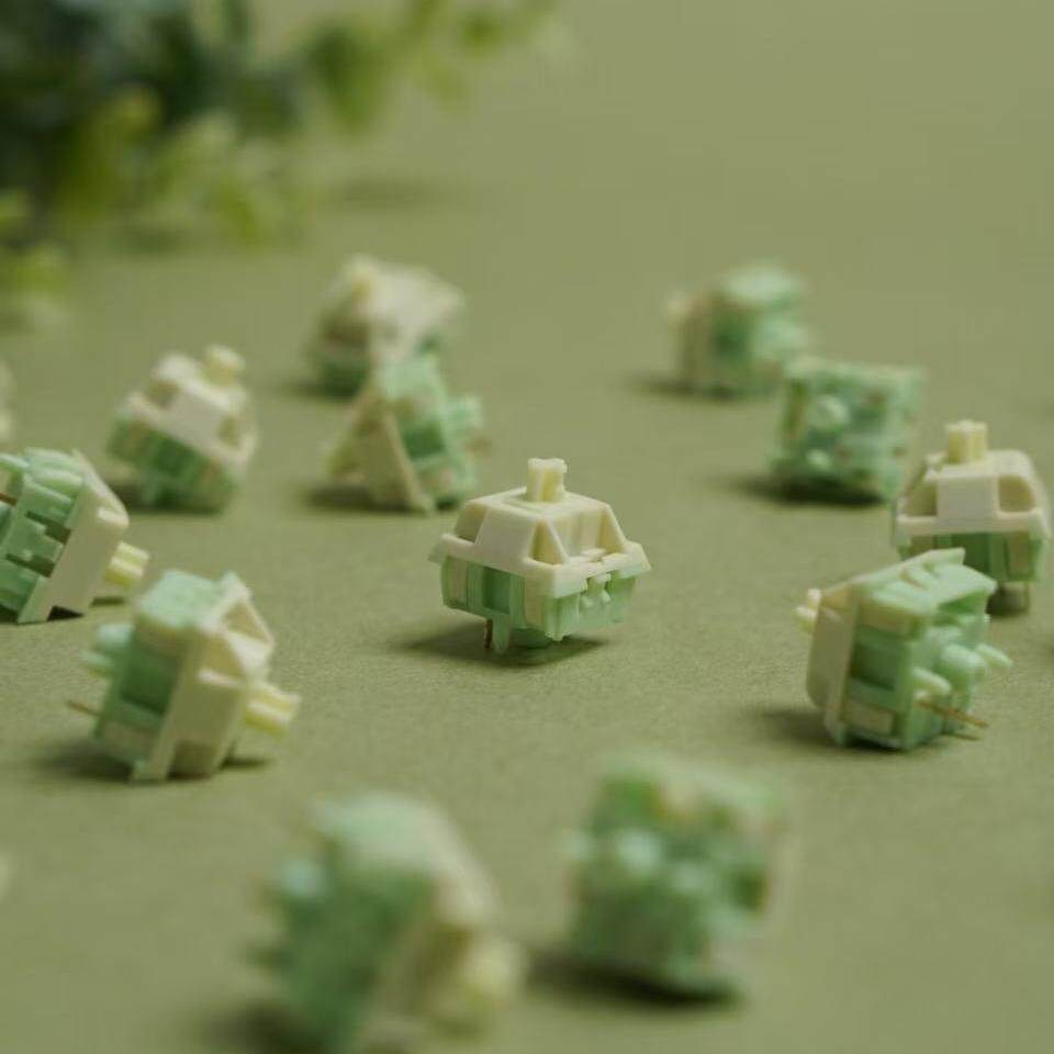 Gaming Keyboard Thocky - Keygeek Matcha Pudding Switch 5pins HIFI