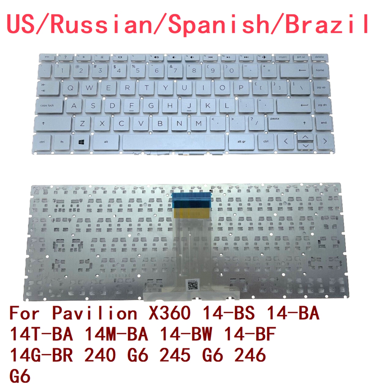 Gaming Keyboard E Yooso - US RU SP BR Backlit Keyboard