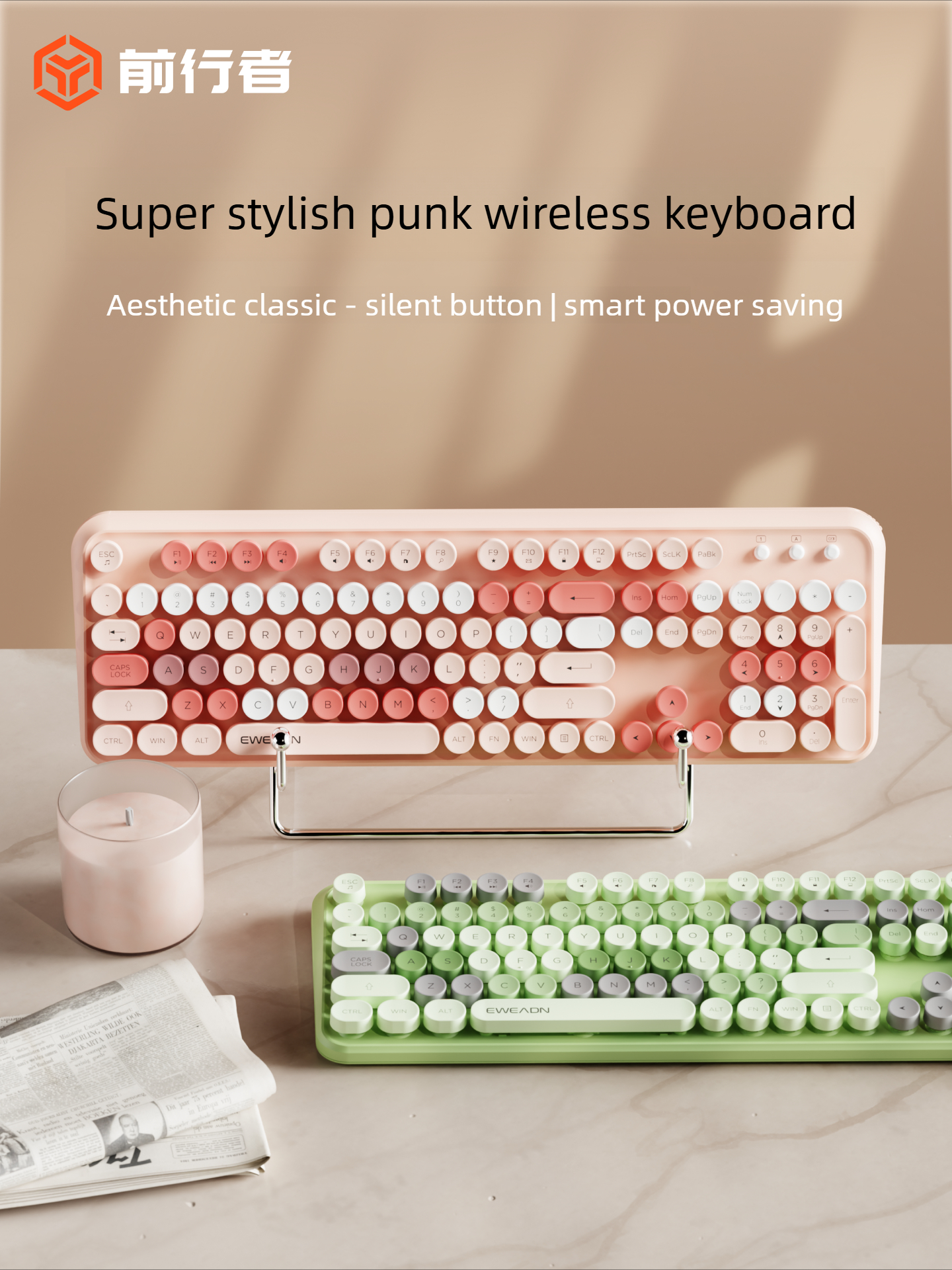 Gaming Keyboard Mouse Set - EWEADN V96 Wireless Keyboard Mouse Set