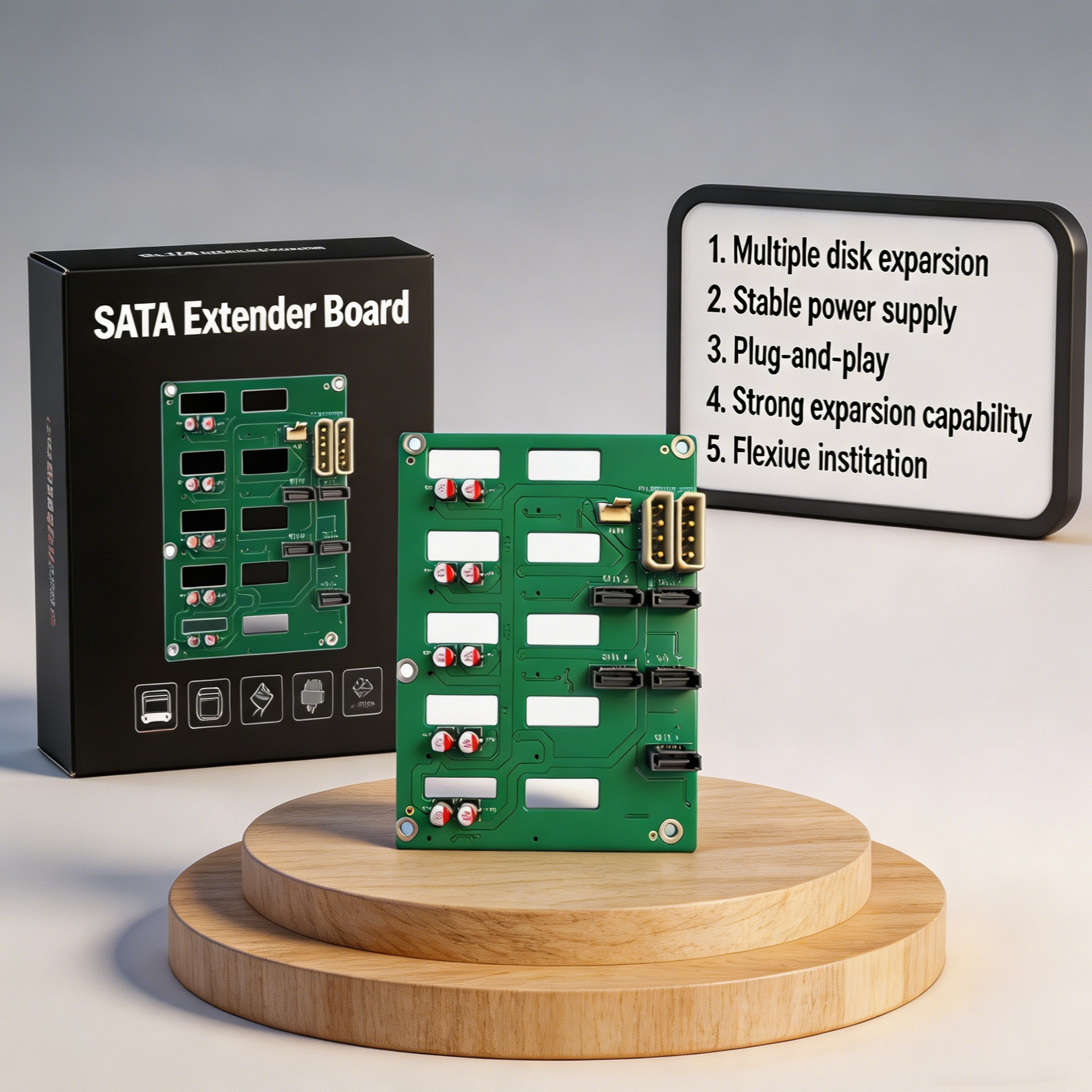 Hot Swap Pcb - 5-Bay SATA Hard Drive Backplane Board