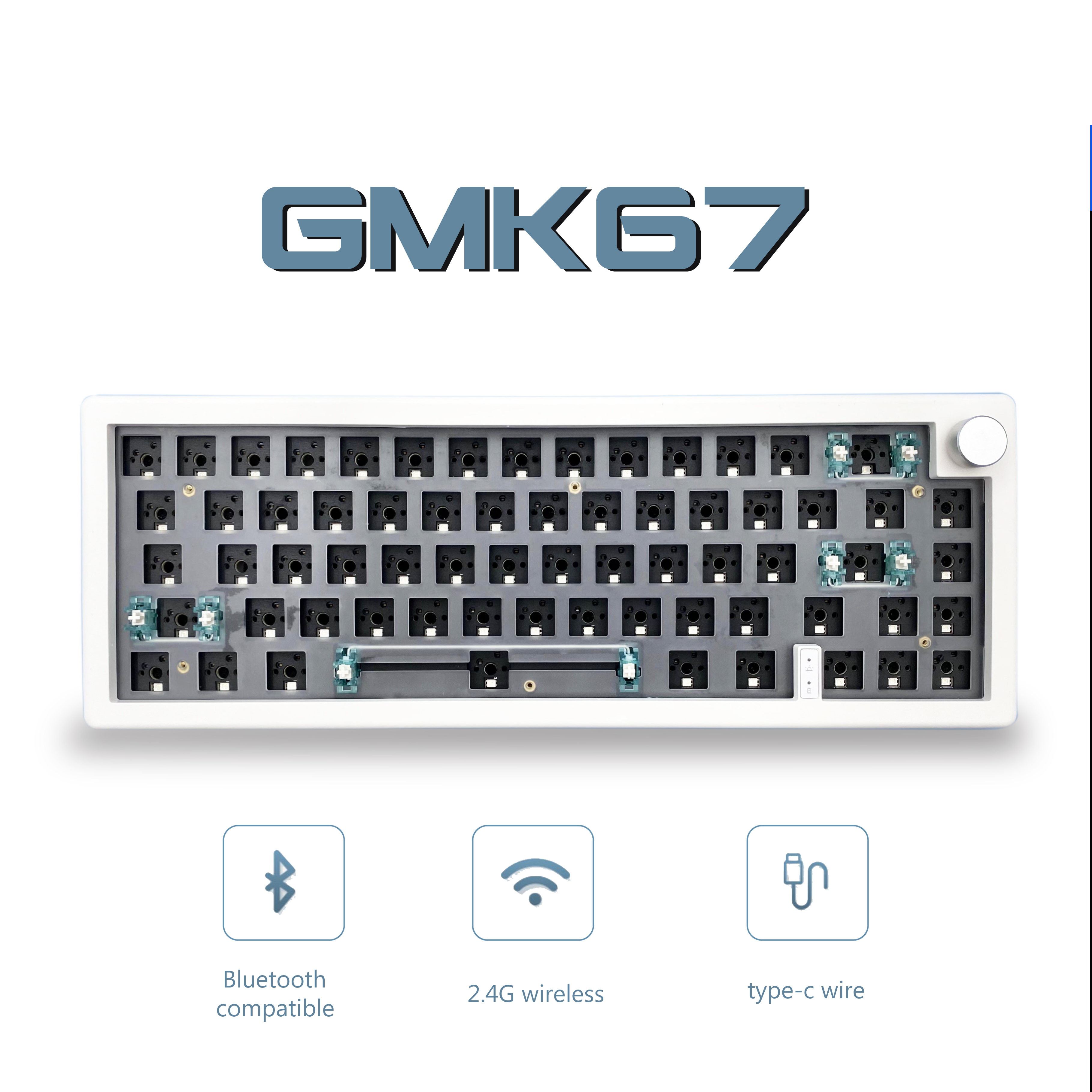 Hot Swap Pcb - GMK67 65% Gasket Bluetooth 2.4G Wireless