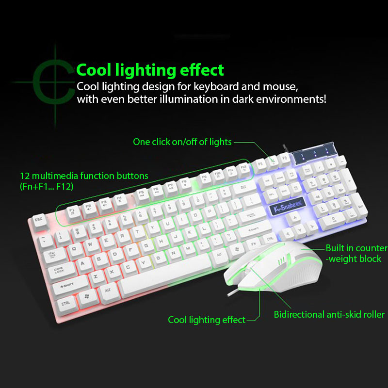 KM320 Keyboard And Mouse Set W - Gaming Keyboard And Mouse Combo Wireless avaliação e preço