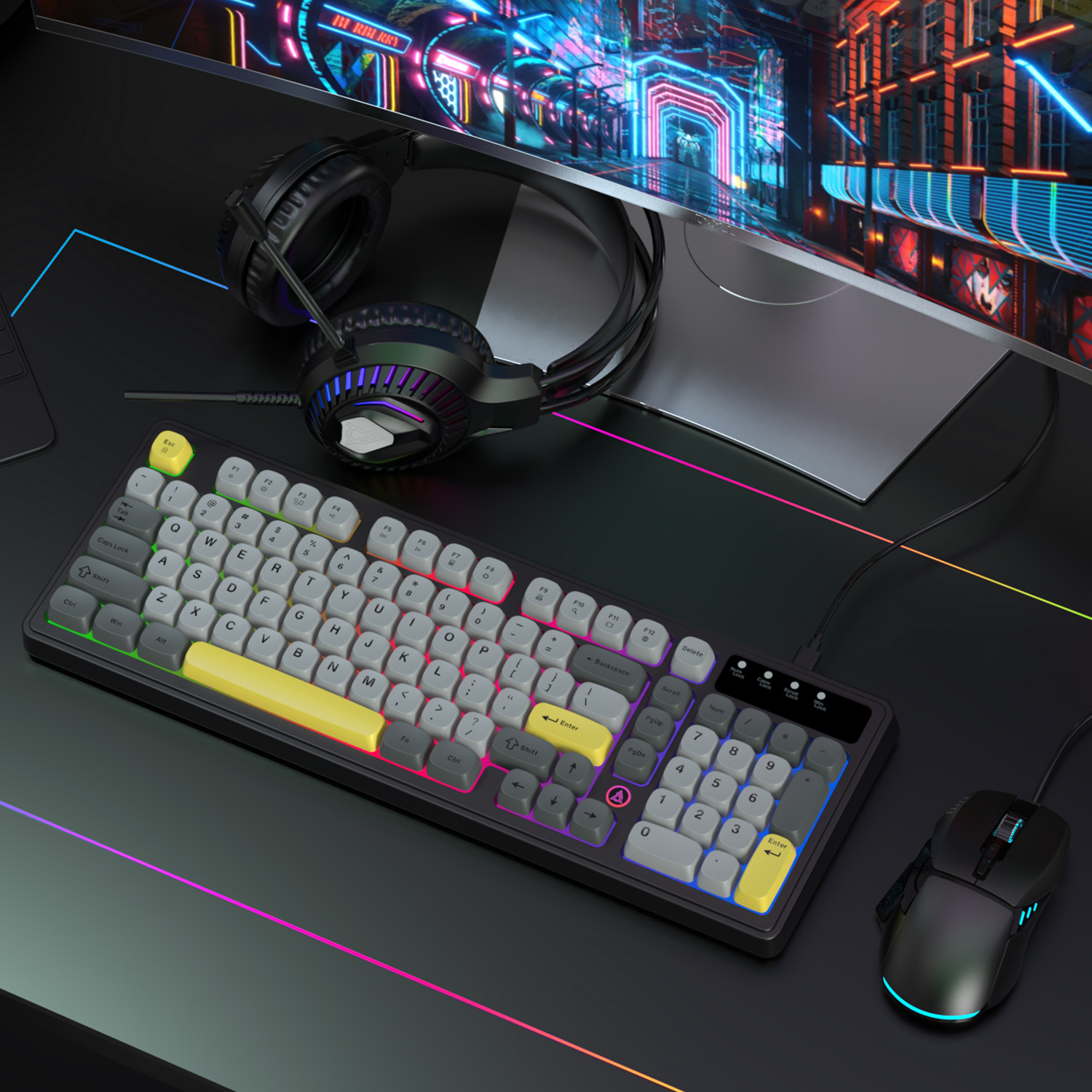 AJAZZ AT120 Bundle: Gaming Key - Gaming Keyboard Mouse Set avaliação e preço