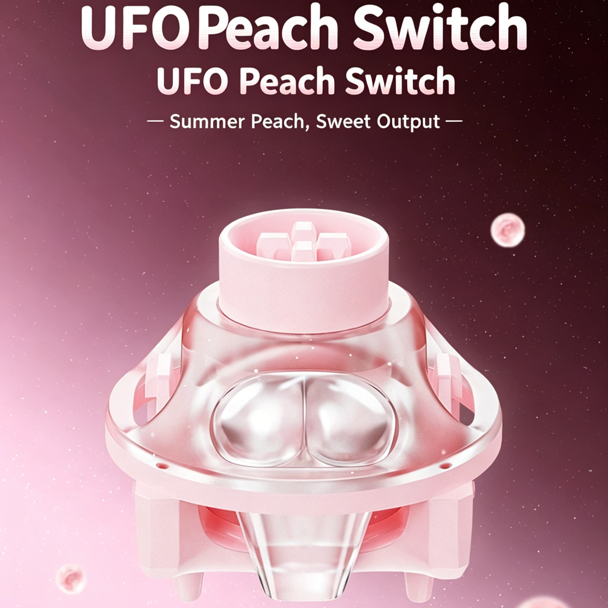 UFO Peach Pink Magnetic Switch - Gaming Keyboard Thocky avaliação e preço