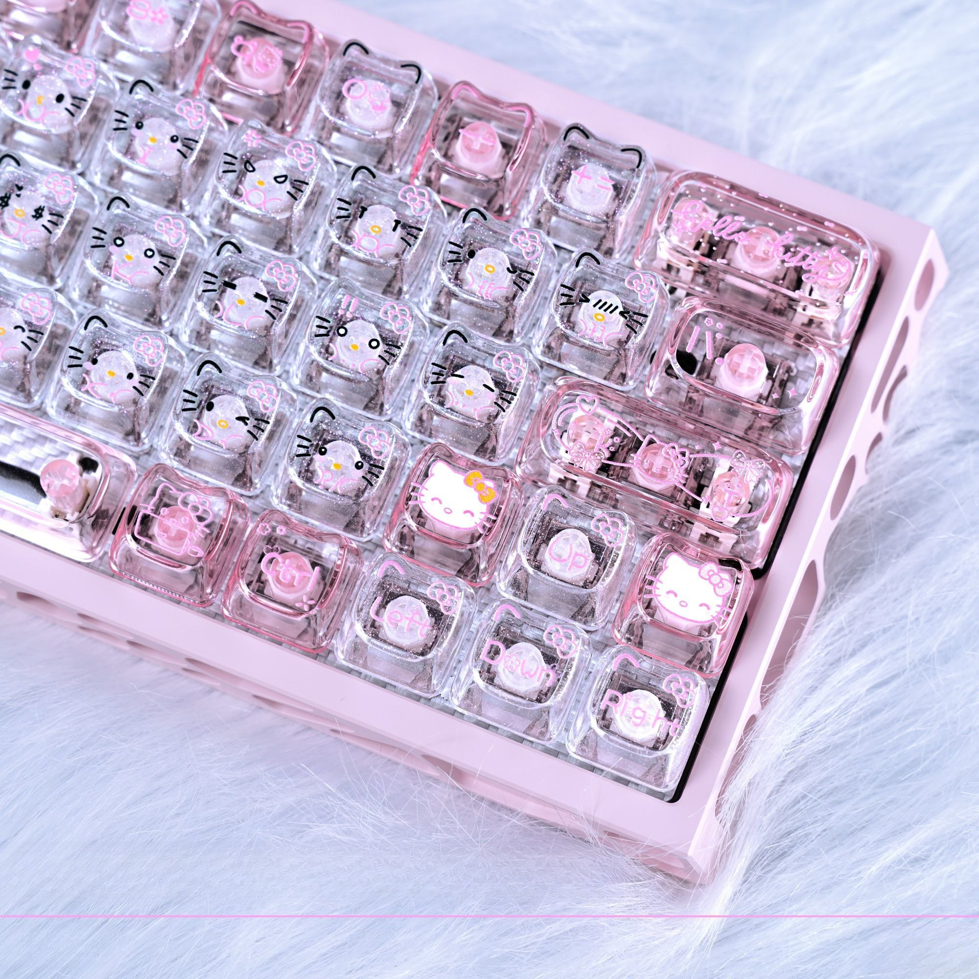 Anime Sanrio Hello Kitty Trans - Keyboard Gaming Transparent avaliação e preço