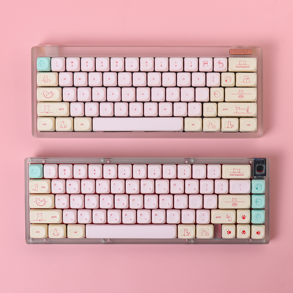 Pink Busy Cat Minimalist Small - Gaming Keyboard Mini avaliação e preço