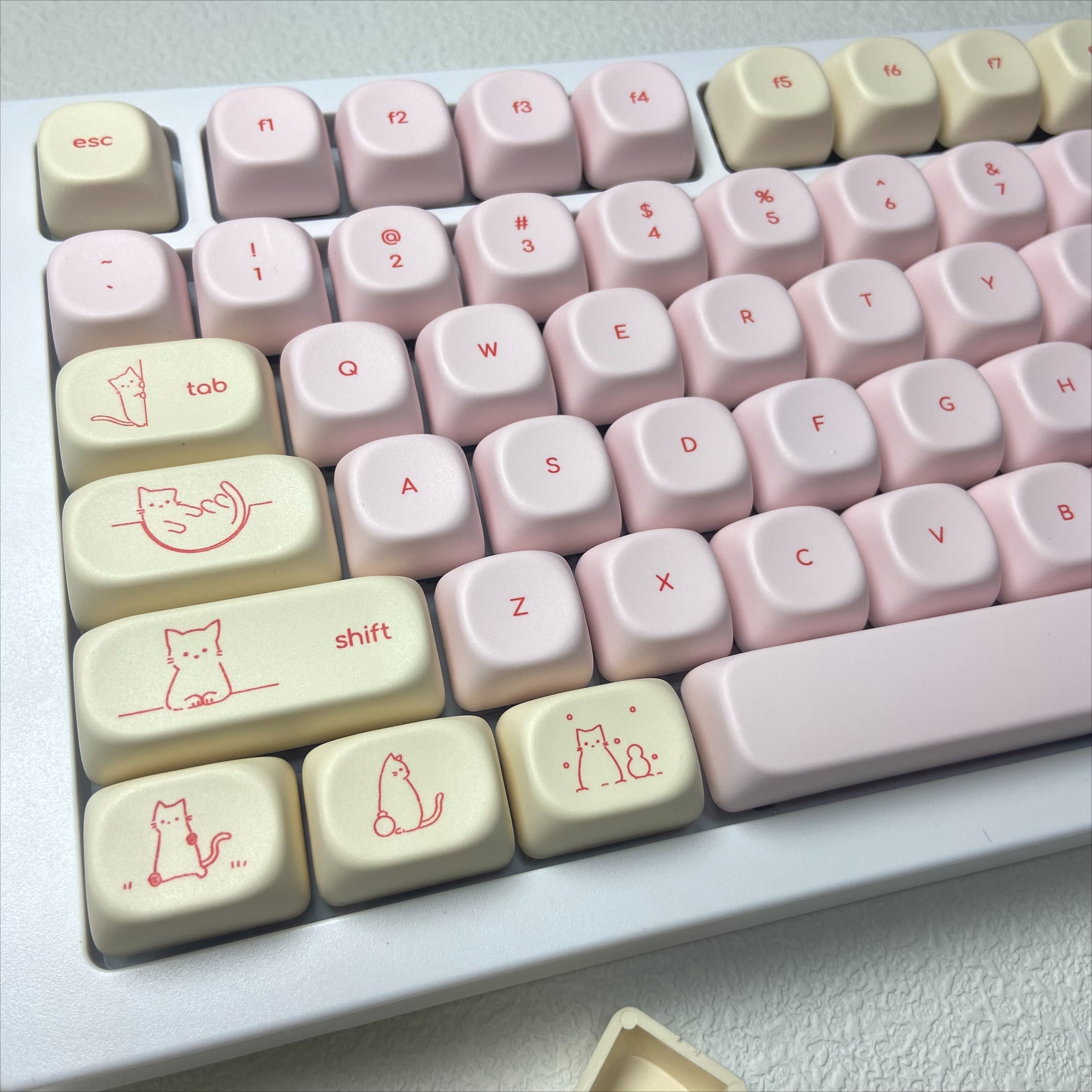 Pink Busy Cat Minimalist Small - Gaming Keyboard Mini avaliação e preço