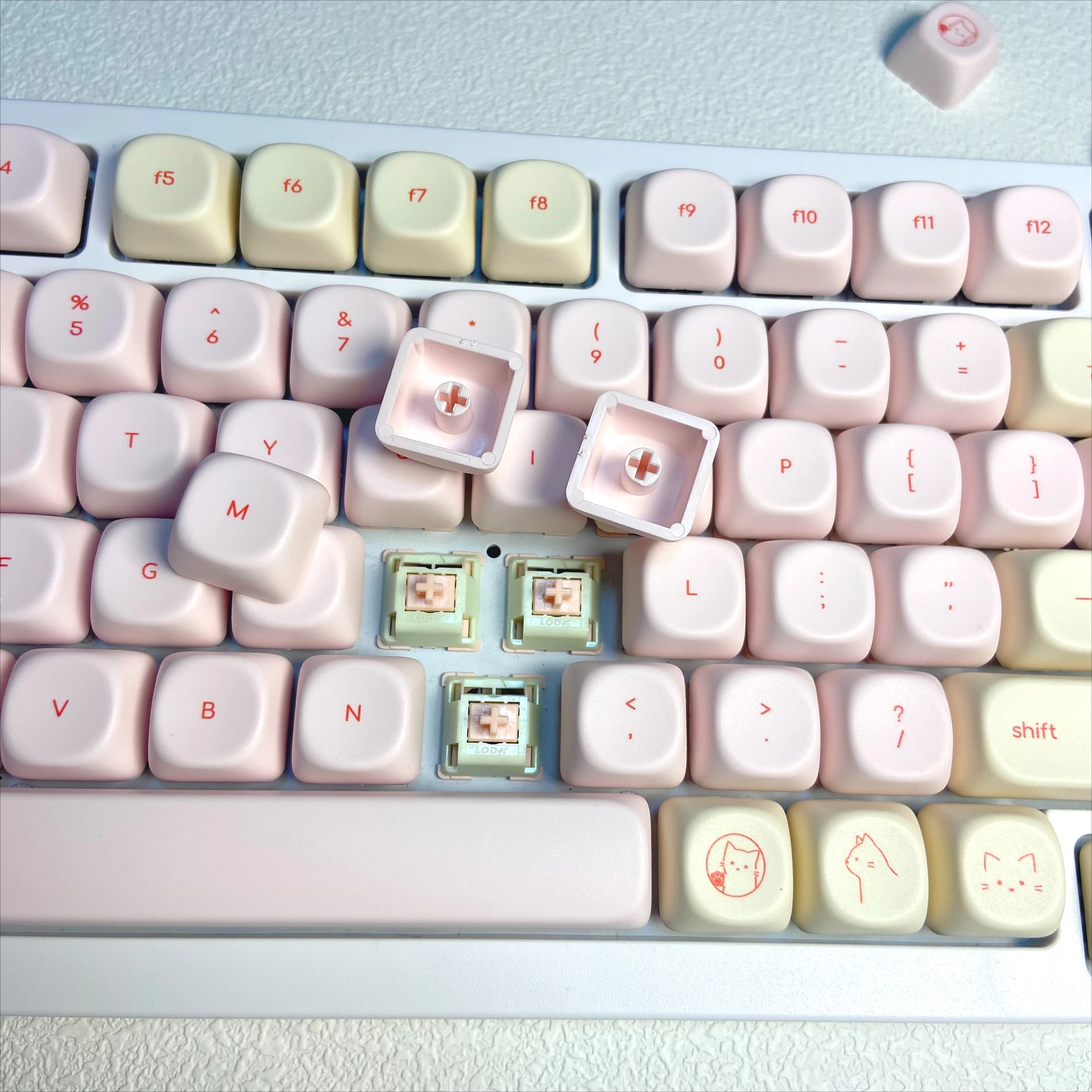 Pink Busy Cat Minimalist Small - Gaming Keyboard Mini avaliação e preço