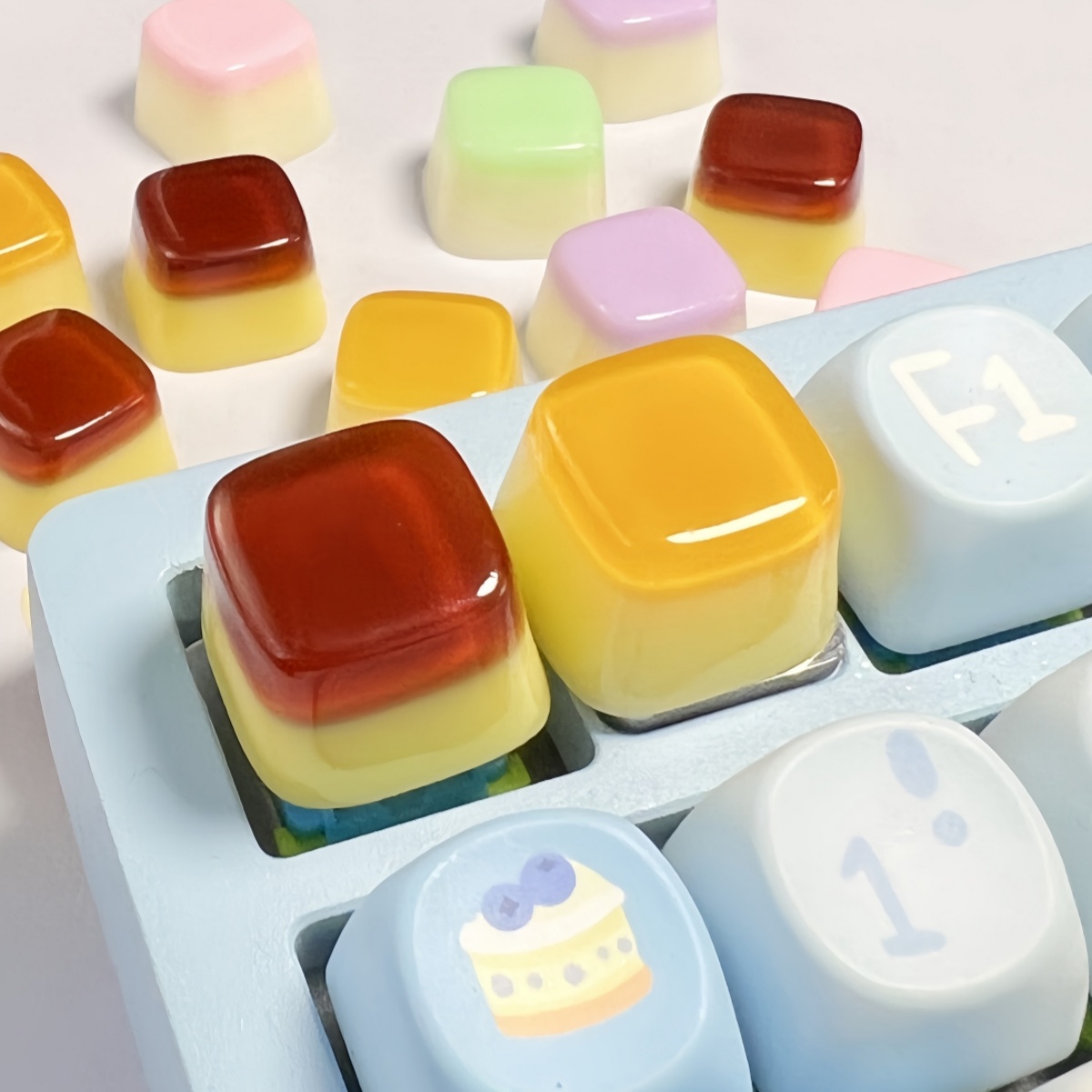 DIY personalized dropper resin - Keyboard Gaming Transparent avaliação e preço