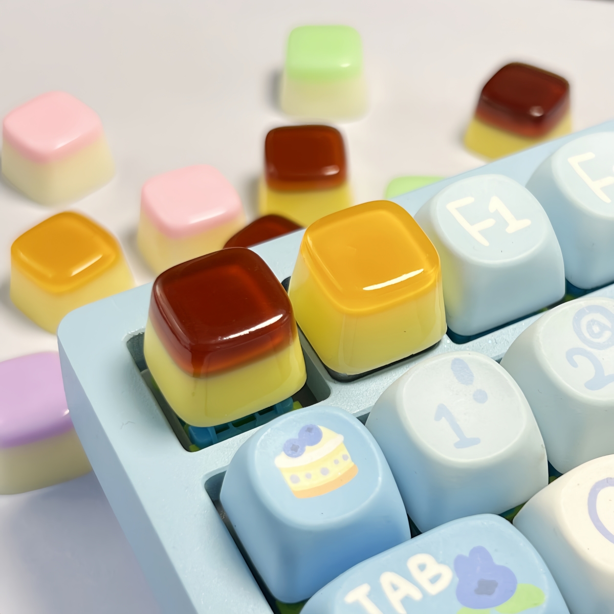 DIY personalized dropper resin - Keyboard Gaming Transparent avaliação e preço