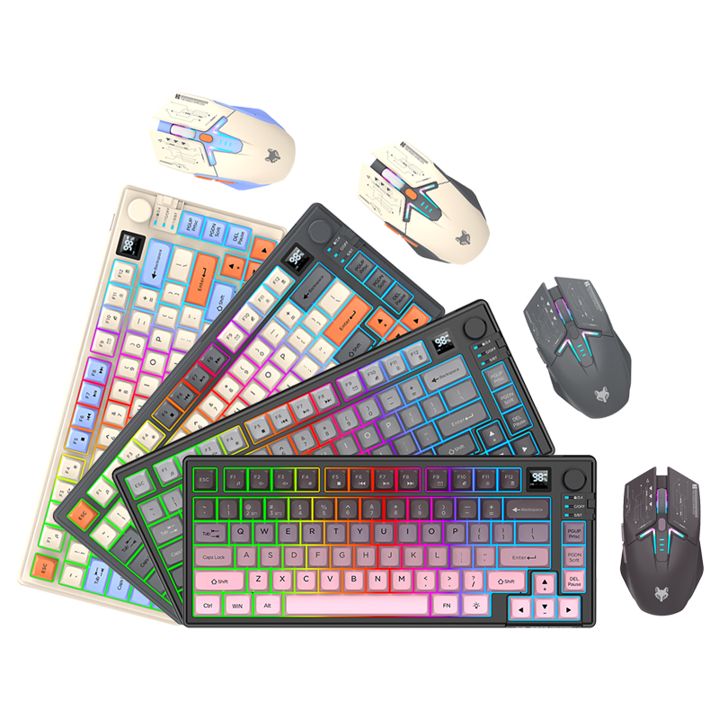 New Dual-Mode 80 Keys Wireless - Gaming Keyboard Mouse Set avaliação e preço