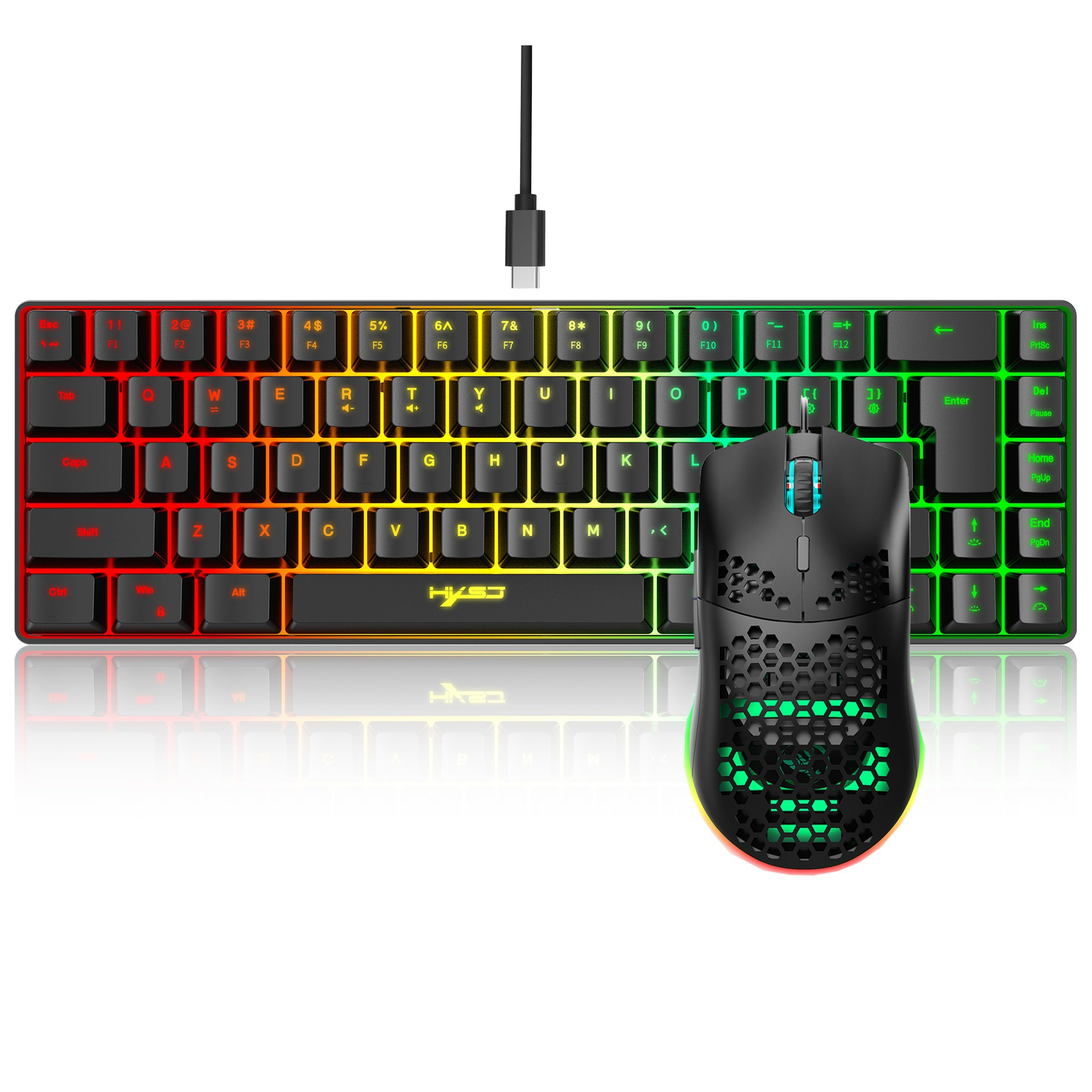 Keyboard and mouse 68key wired - Gaming Keyboard Mouse Set avaliação e preço