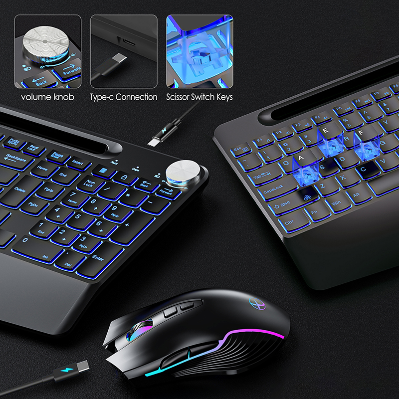 2.4G&Type-C Wireless Keyboard  - Gaming Keyboard Mouse Set avaliação e preço