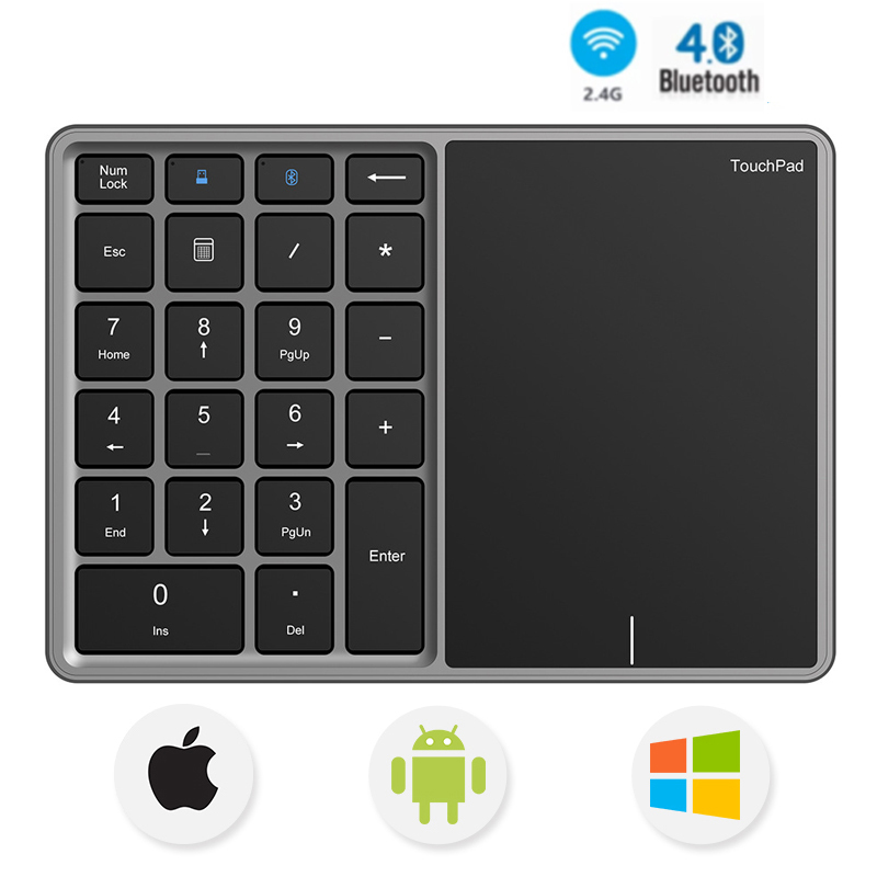 Jomaa Bluetooth Numeric Keyboa - Gaming Keyboard Non Mechanical avaliação e preço