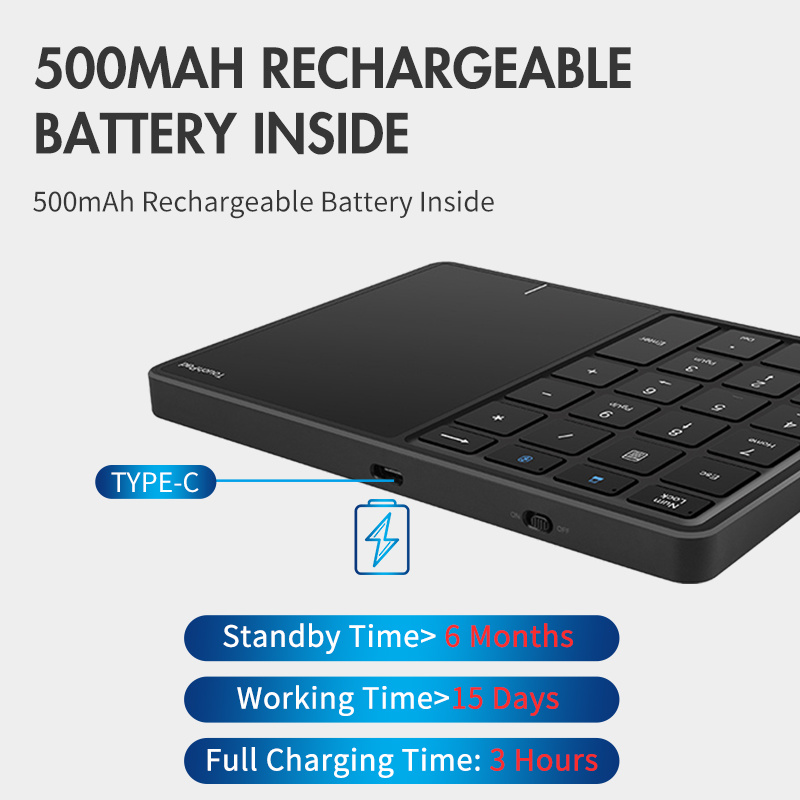 Jomaa Bluetooth Numeric Keyboa - Gaming Keyboard Non Mechanical avaliação e preço