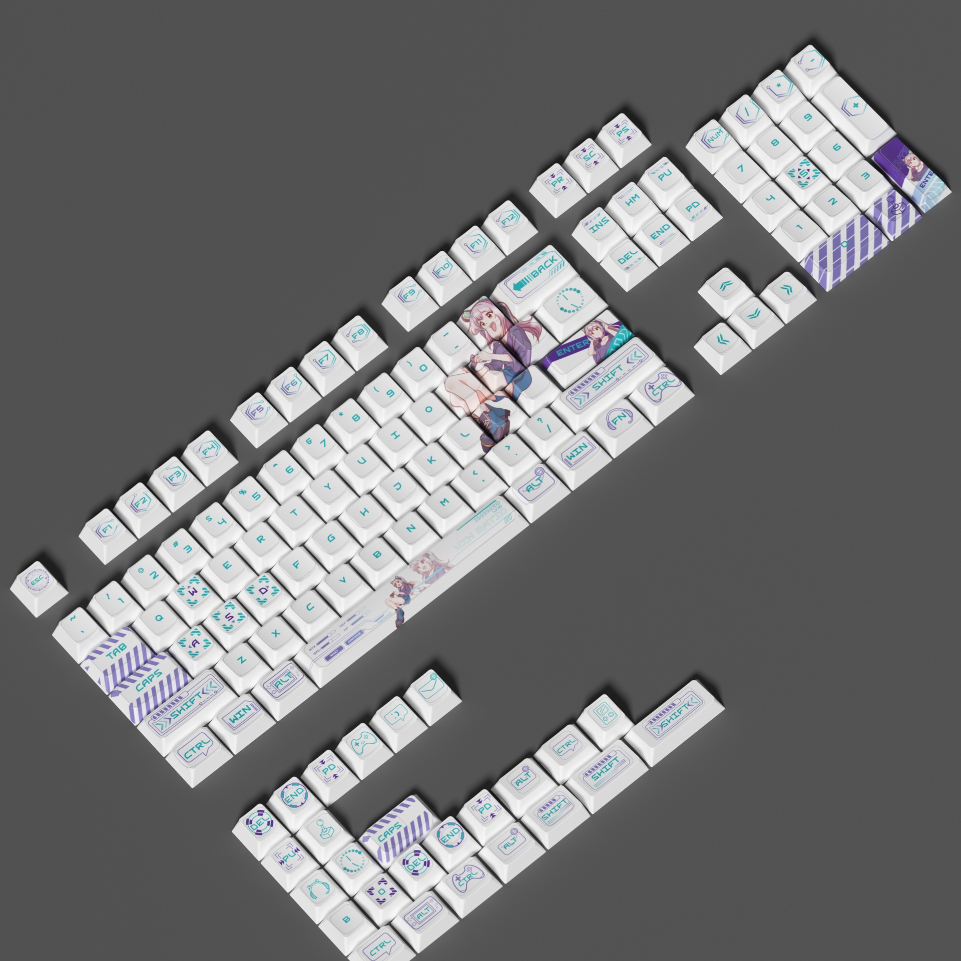 E-Sports Story - White V1 Anim - Keyboard Gaming Transparent avaliação e preço