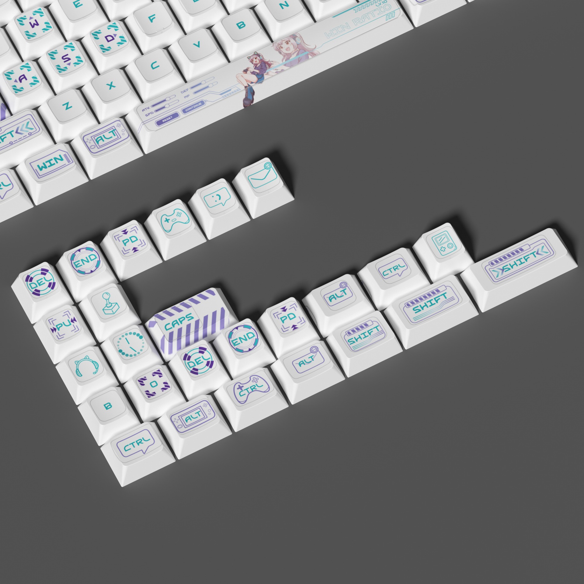 E-Sports Story - White V1 Anim - Keyboard Gaming Transparent avaliação e preço