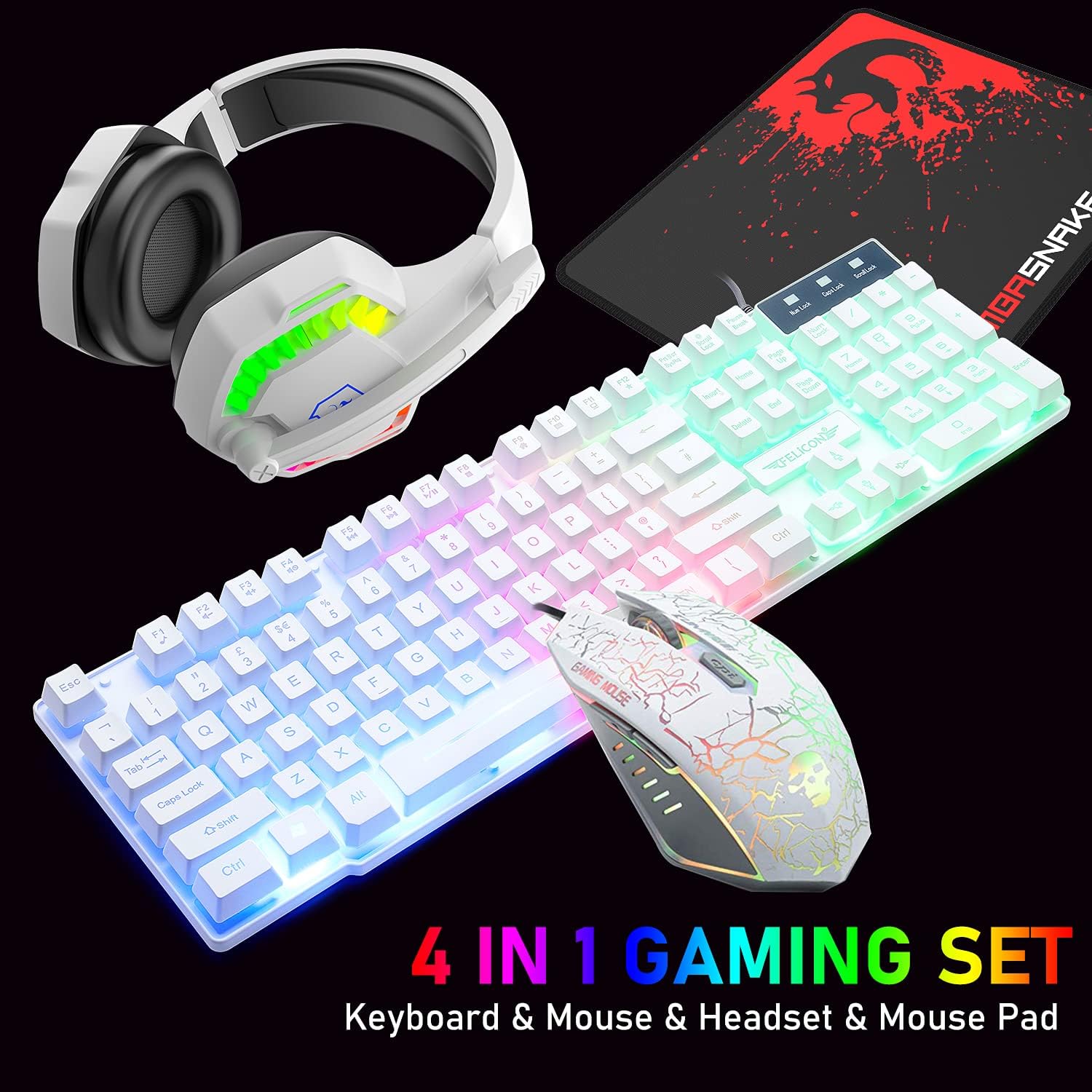 MAMBASNAKE T11 UK 100% Gaming  - Gaming Keyboard Mouse Set avaliação e preço