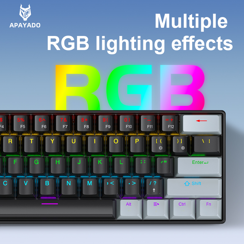 APAYADO K61 Mini Mechanical Ke - Gaming Keyboard Blue Switches avaliação e preço