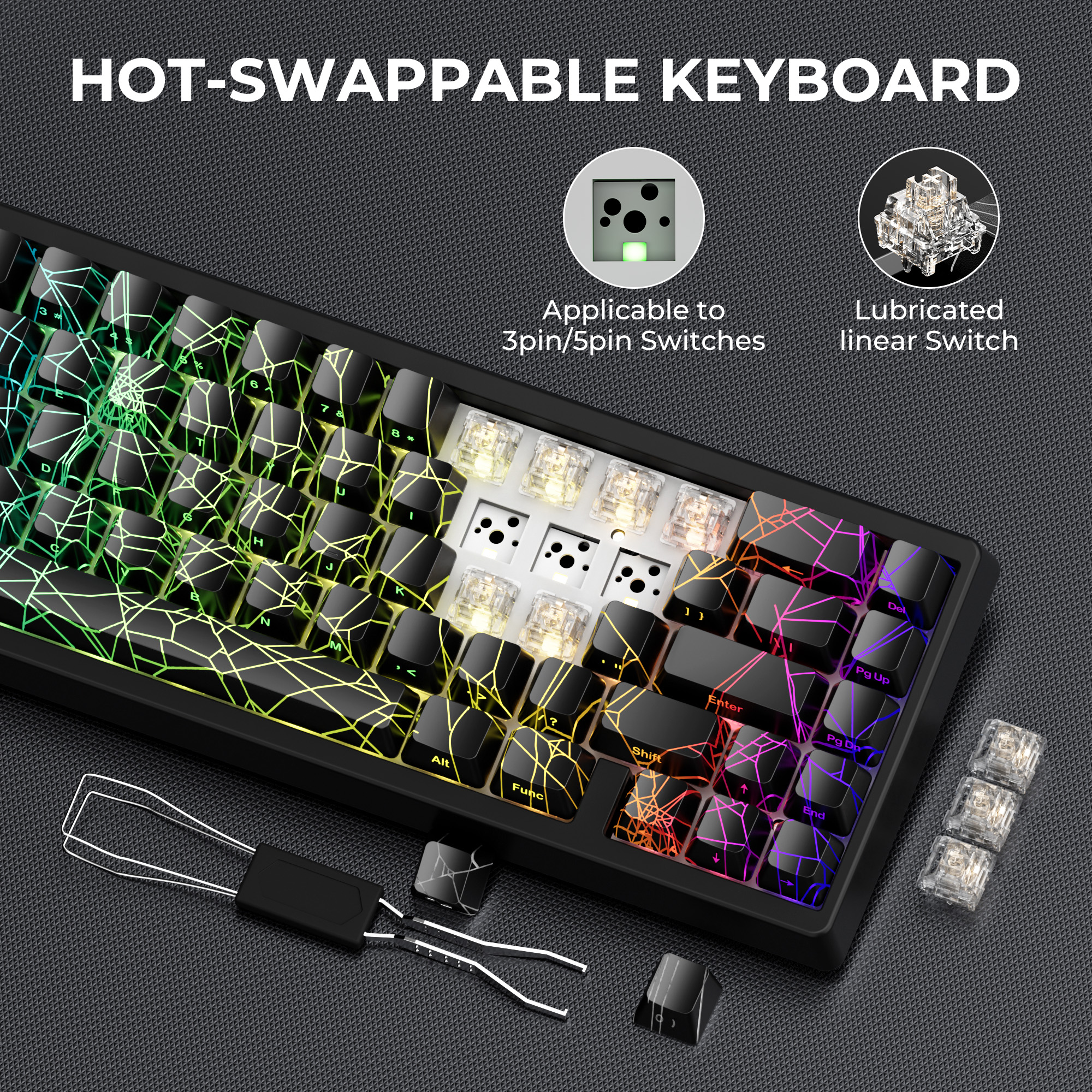 XVX M67 60% Percent Keyboard W - Gaming Keyboard Thocky avaliação e preço