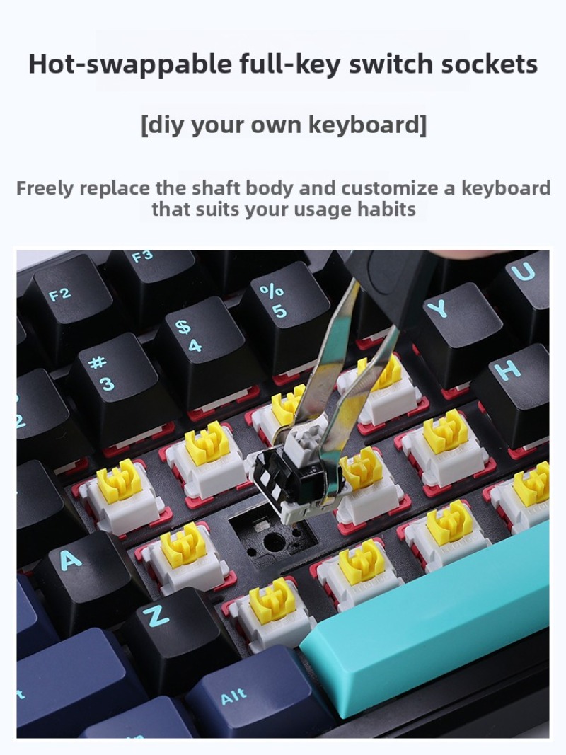 AULA F87 Pro Wireless Mechanic - Gaming Keyboard Thocky avaliação e preço