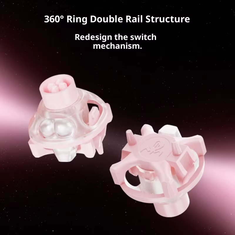 UFO Peach Pink Magnetic Switch - Gaming Keyboard Thocky avaliação e preço
