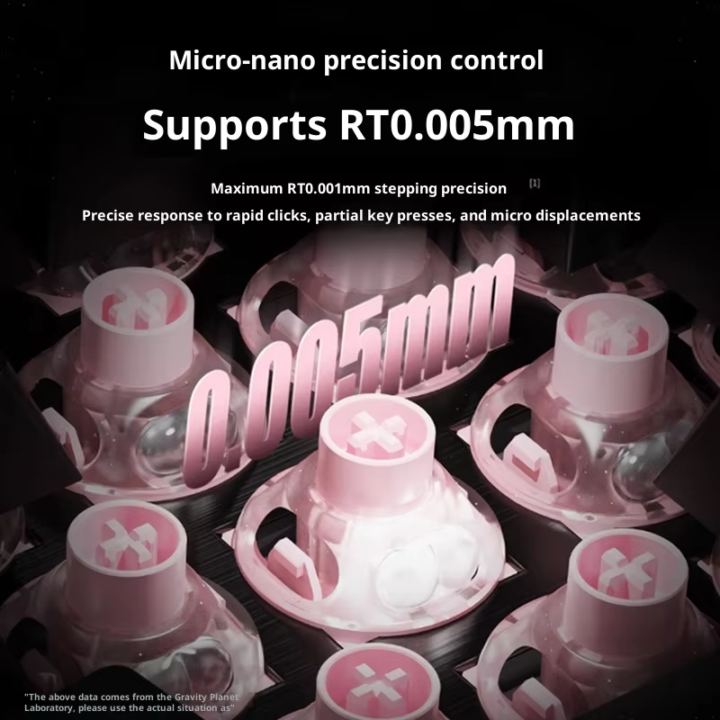 UFO Peach Pink Magnetic Switch - Gaming Keyboard Thocky avaliação e preço