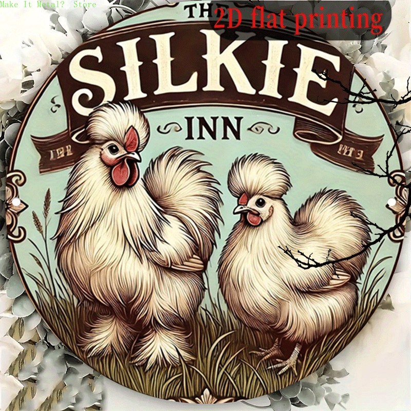 Vintage The Silkie Inn Round T - Brass Weight Plate avaliação e preço