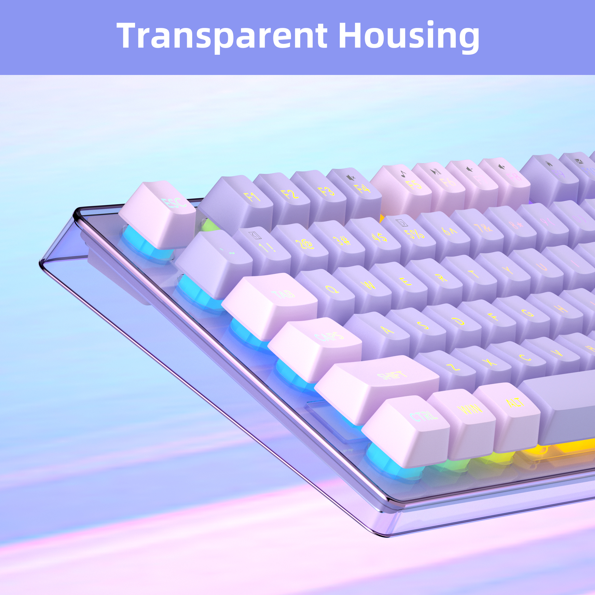 MageGee V550 Wireless Gaming K - Keyboard Gaming Transparent avaliação e preço
