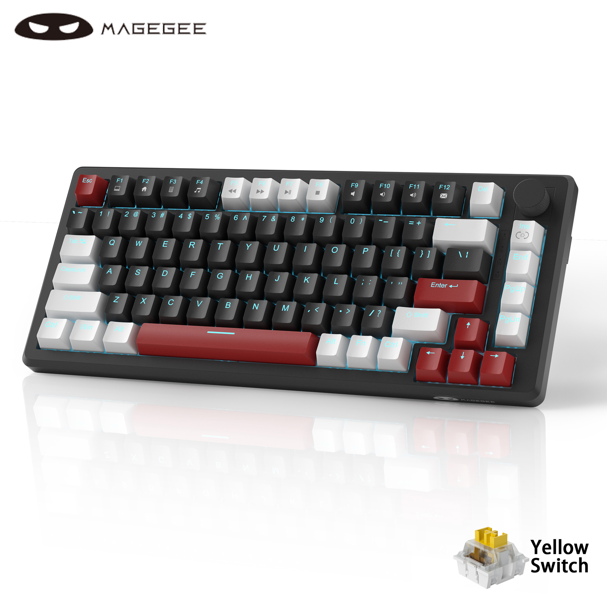 MageGee 75% Mechanical Gaming  - Gaming Keyboard Blue Switches avaliação e preço