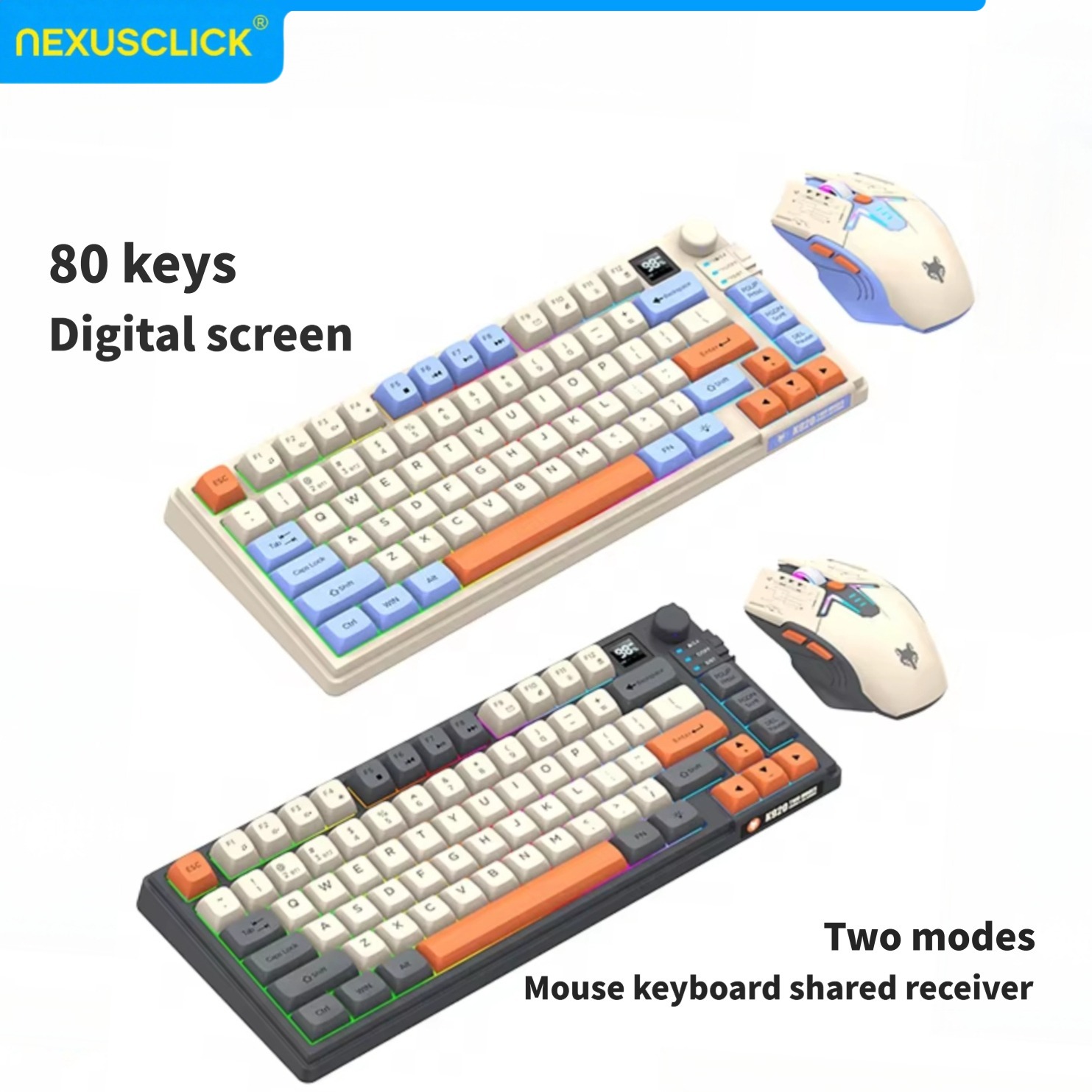 NexusClick Dual Mode Keyboard  - Gaming Keyboard And Mouse Combo Wireless avaliação e preço