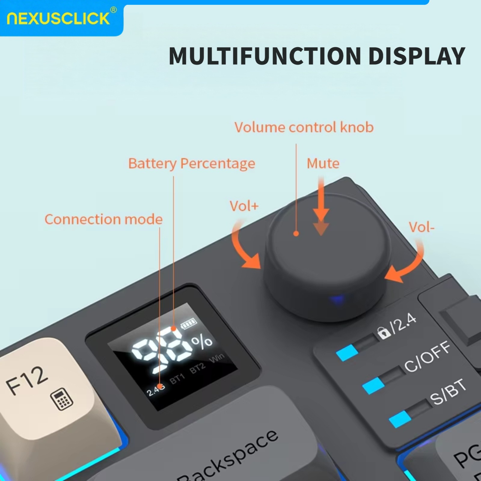 NexusClick Dual Mode Keyboard  - Gaming Keyboard And Mouse Combo Wireless avaliação e preço