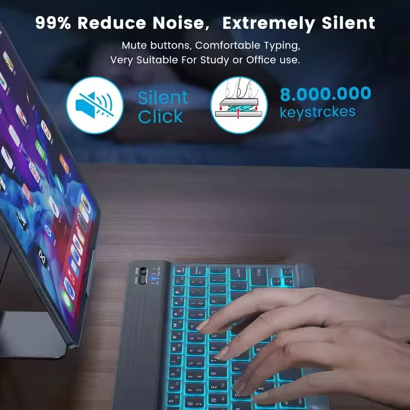 READ YYEAH RGB Backlit Bluetoo - Gaming Keyboard Mouse Set avaliação e preço