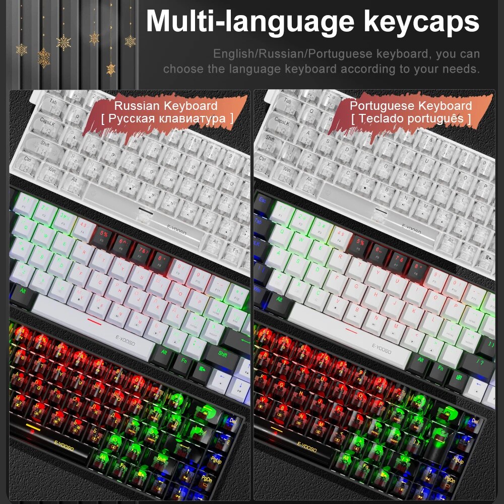 E-YOOSO Z686 USB Mini Slim Mec - Gaming Keyboard E Yooso avaliação e preço