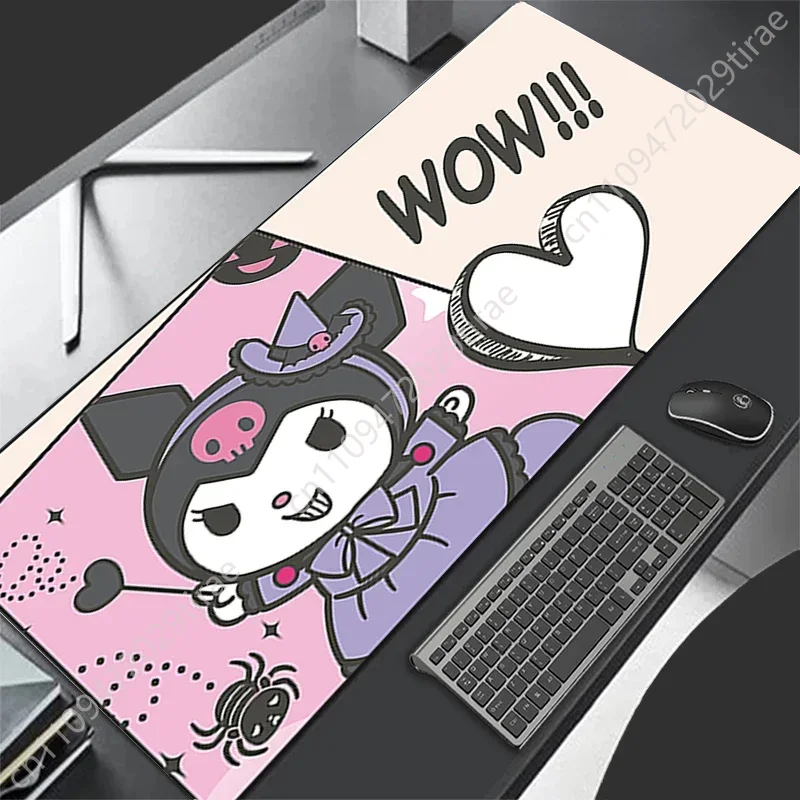 Kuromi Leather Mousepad Gaming - Gaming Keyboard Hand avaliação e preço