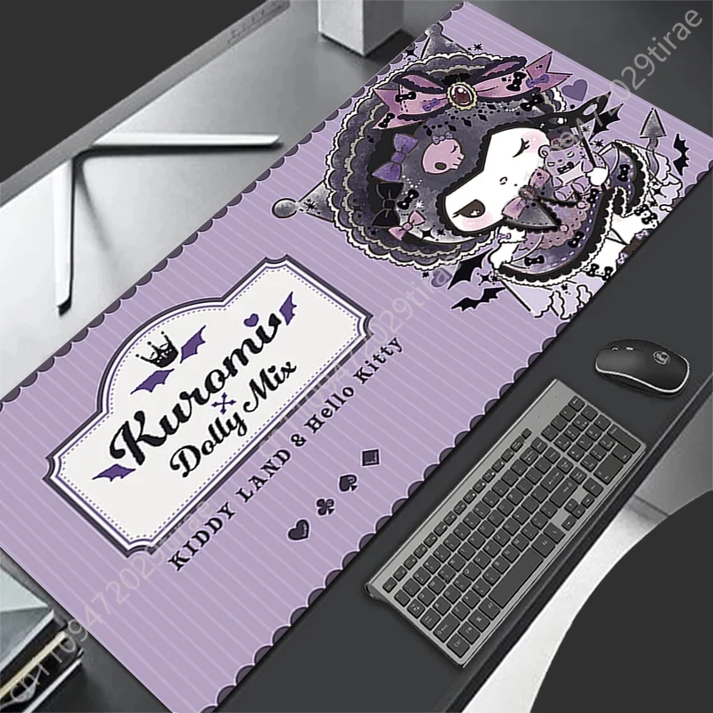 Kuromi Leather Mousepad Gaming - Gaming Keyboard Hand avaliação e preço