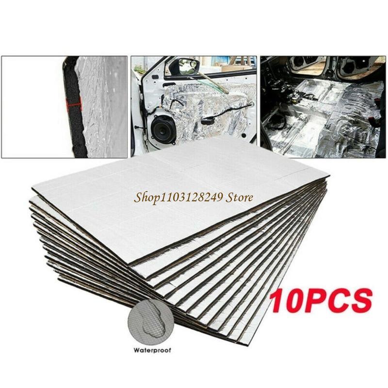 10Pcs Car Soundproofing Foam M - Foam Dampener Sheet avaliação e preço