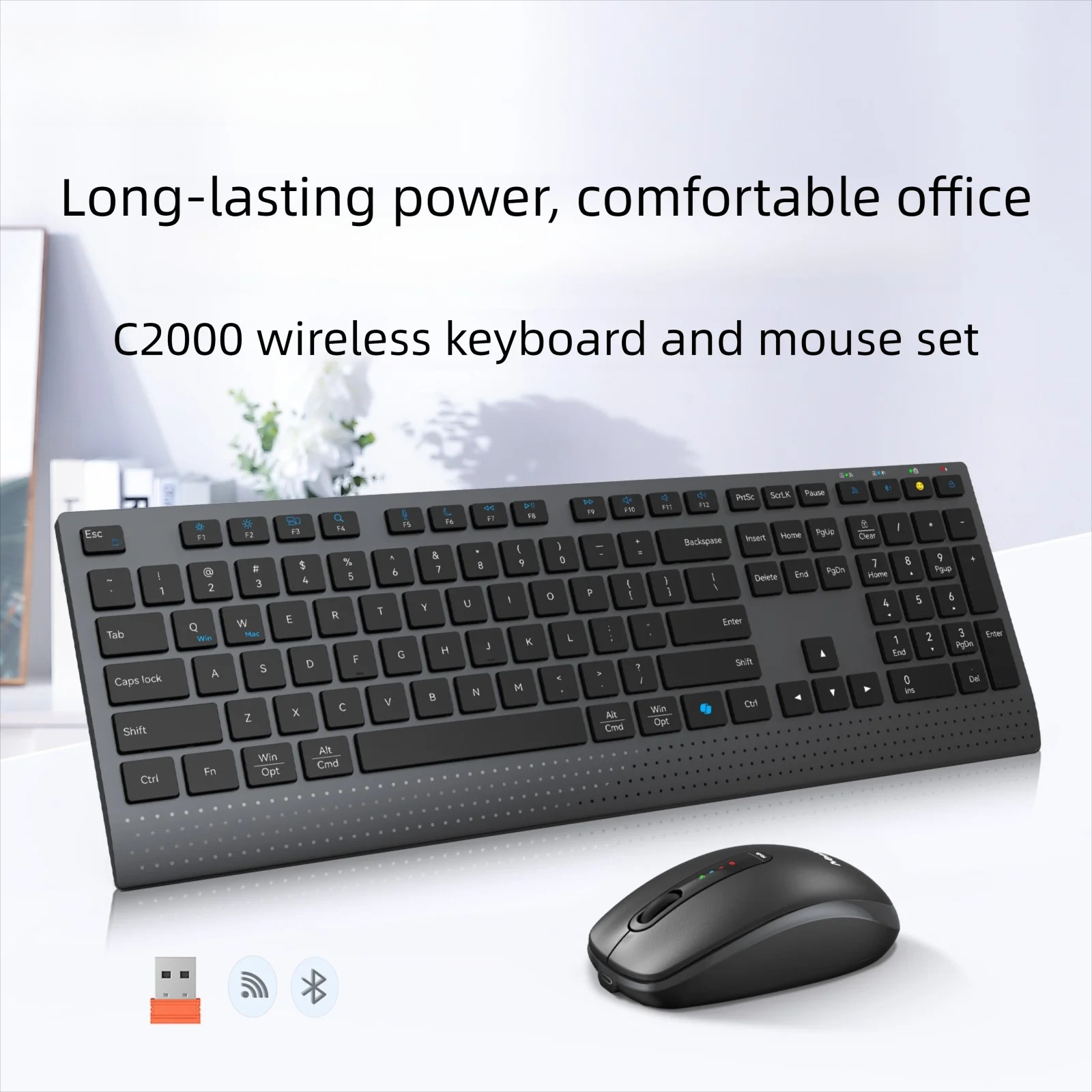 2.4G Bluetooth Dual-mode Wirel - Gaming Keyboard And Mouse Combo Wireless avaliação e preço