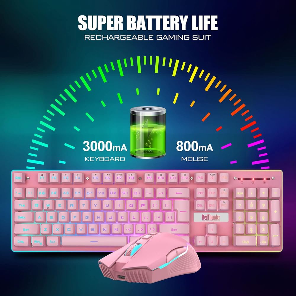 Wireless Gaming Keyboard and M - Gaming Keyboard Mouse Set avaliação e preço