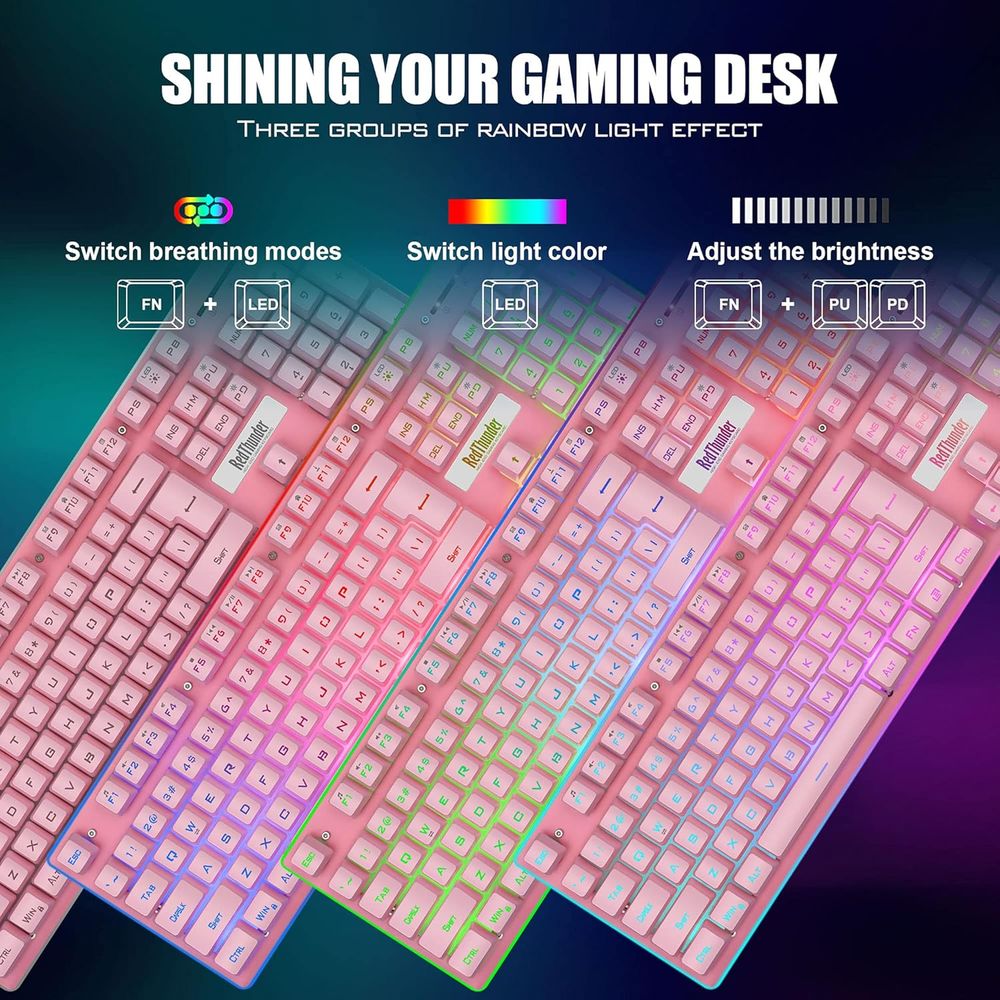 Wireless Gaming Keyboard and M - Gaming Keyboard Mouse Set avaliação e preço