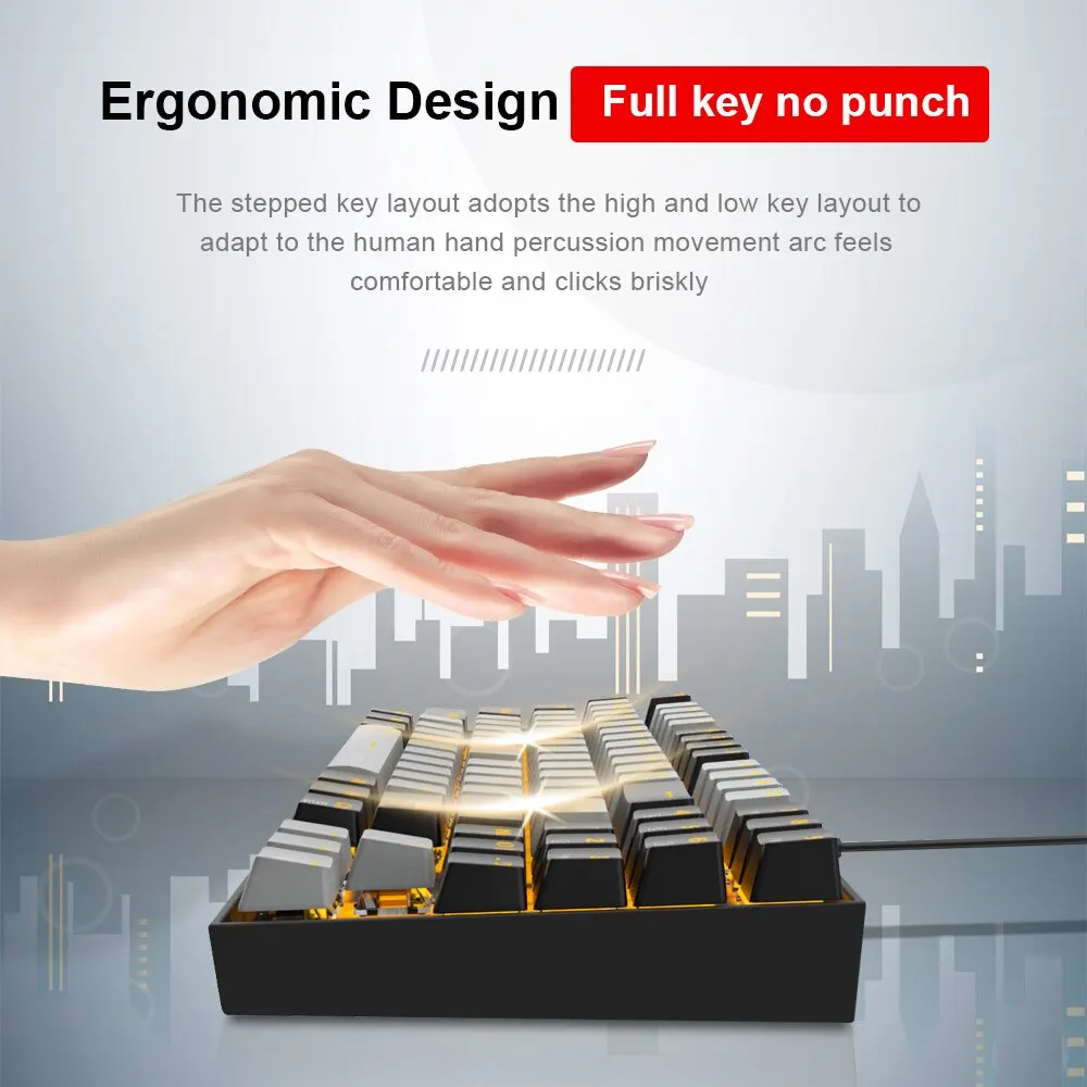E-YOOSO Z13 USB Mechanical Gam - Gaming Keyboard E Yooso avaliação e preço
