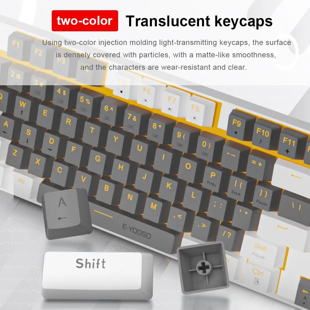E-YOOSO Z13 USB Mechanical Gam - Gaming Keyboard E Yooso avaliação e preço