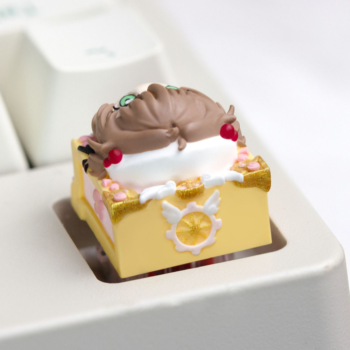 Anime Sakura Keycaps Hand-made - Gaming Keyboard Hand avaliação e preço