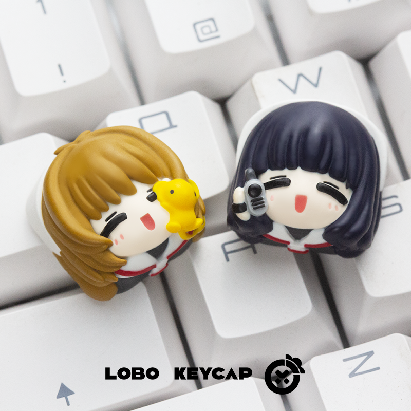 Anime Sakura Keycaps Hand-made - Gaming Keyboard Hand avaliação e preço