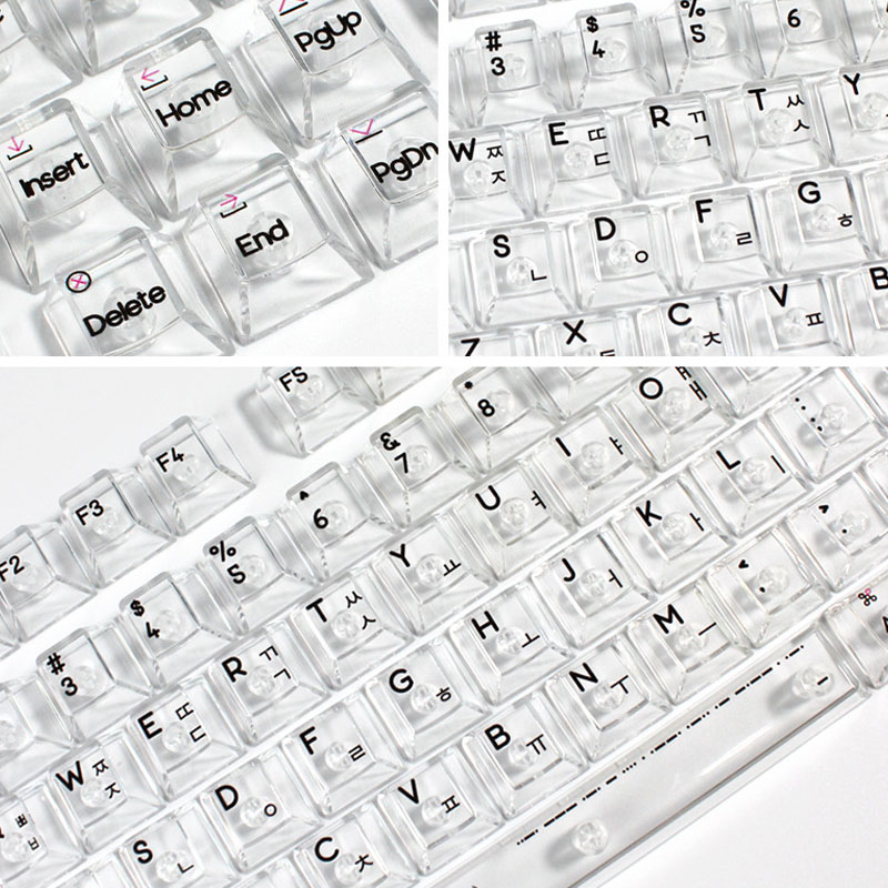 Korean Layout 132 Key UV Print - Keyboard Gaming Transparent avaliação e preço