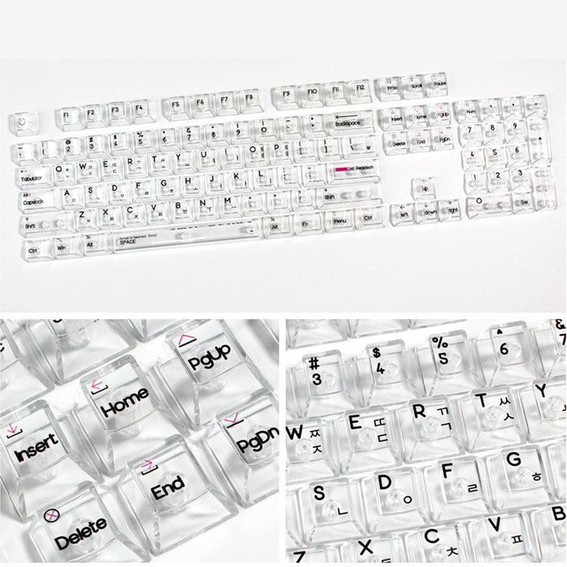 Korean Layout 132 Key UV Print - Keyboard Gaming Transparent avaliação e preço