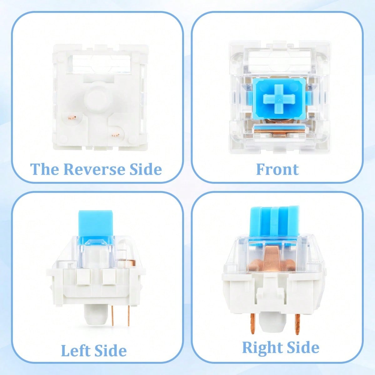 100 Practical Blue Switches, H - Gaming Keyboard Blue Switches avaliação e preço