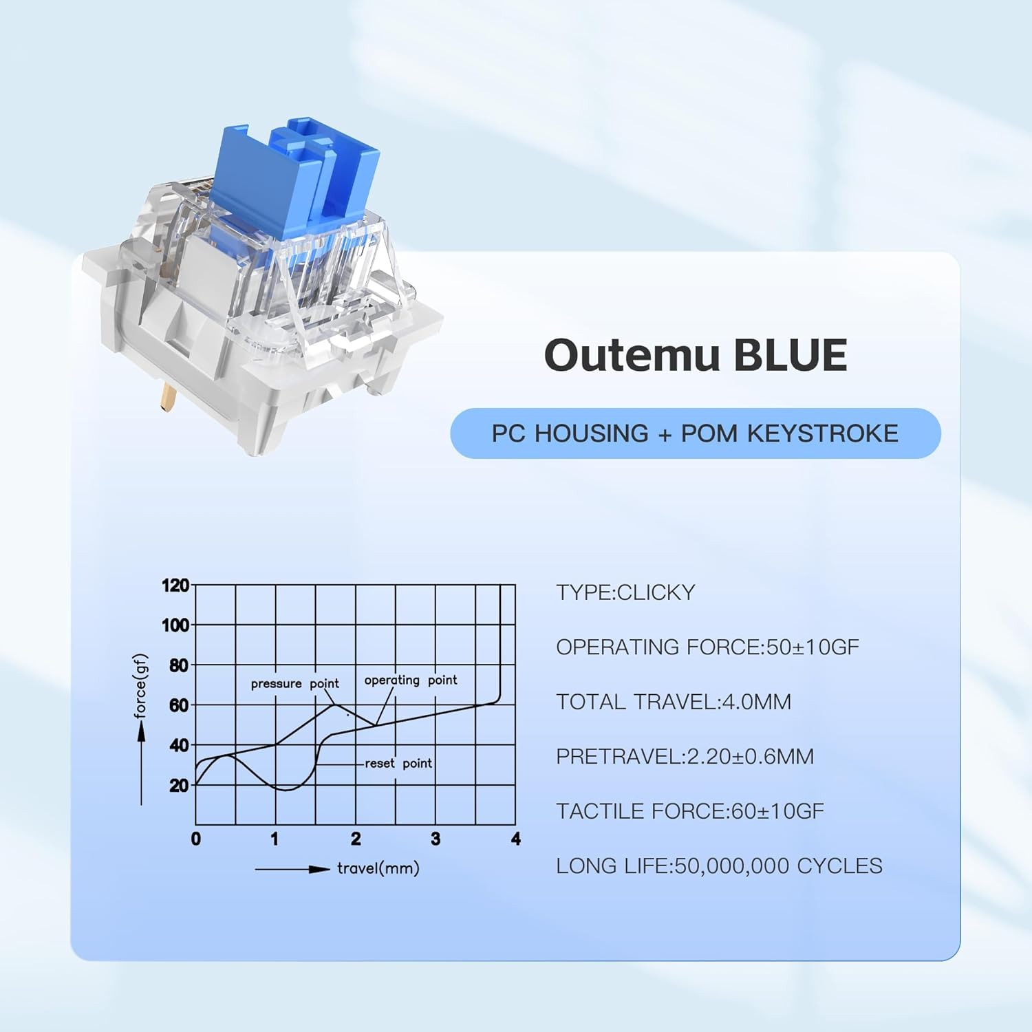 100 Practical Blue Switches, H - Gaming Keyboard Blue Switches avaliação e preço