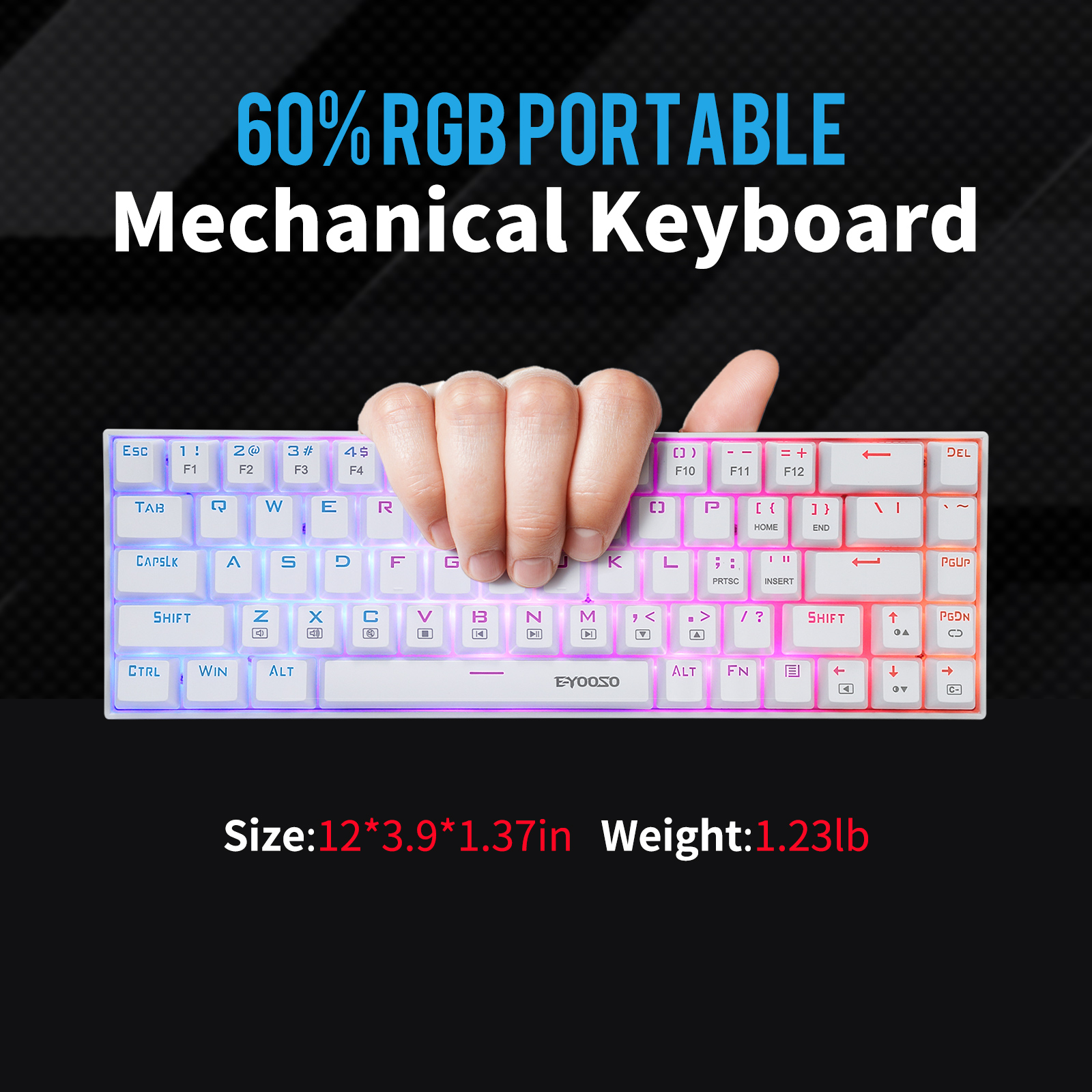 Z-686 60% Mini Mechanical Gami - Gaming Keyboard E Yooso avaliação e preço